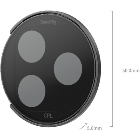 SmallRig 6733 - nakładany filtr polaryzacyjny CPL do iPhone 18 Pro / 18 Pro Max - wymiary